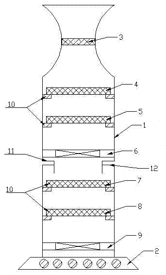 Novel efficient combined type air purifying structure