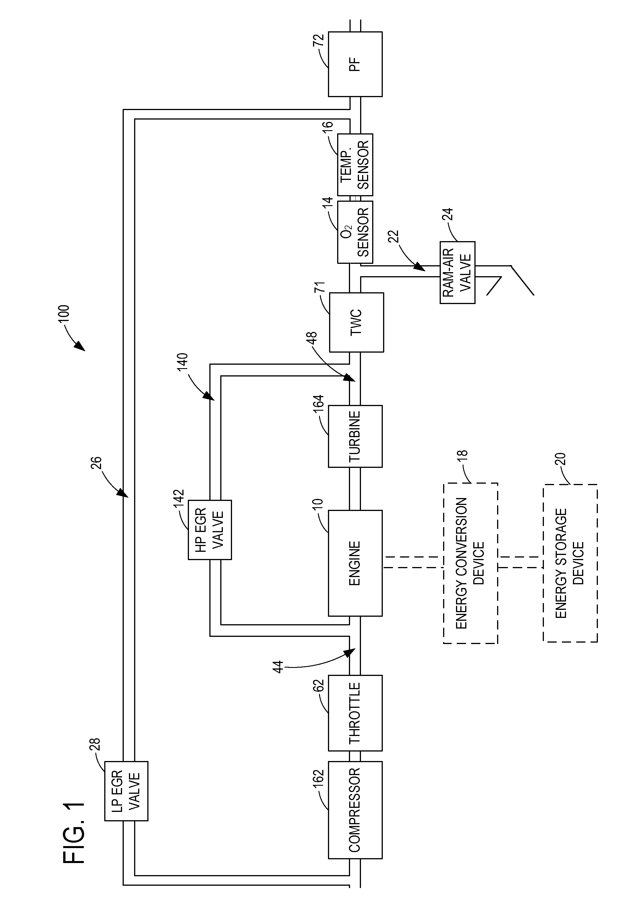 Particulate filter regeneration in an engine coupled to an energy conversion device