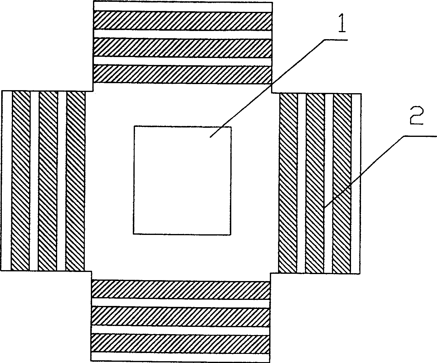 Power material of proximity fuse used in explosive and preparation method therefor