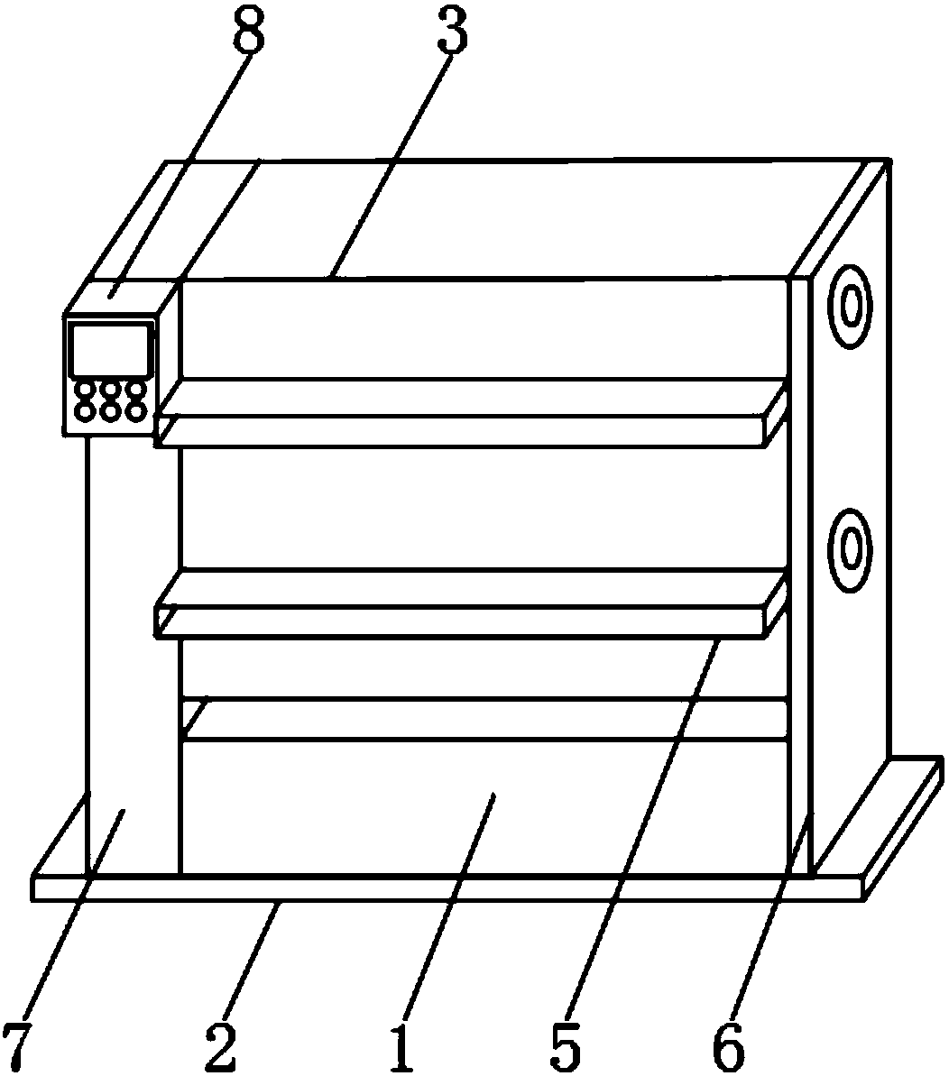 Coiling device for warp knitted fabric