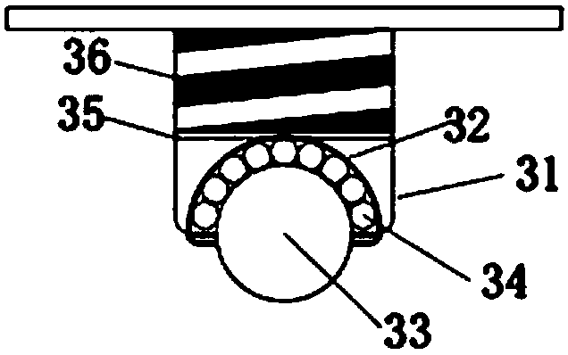 Eddy current three-dimensional shock insulation support