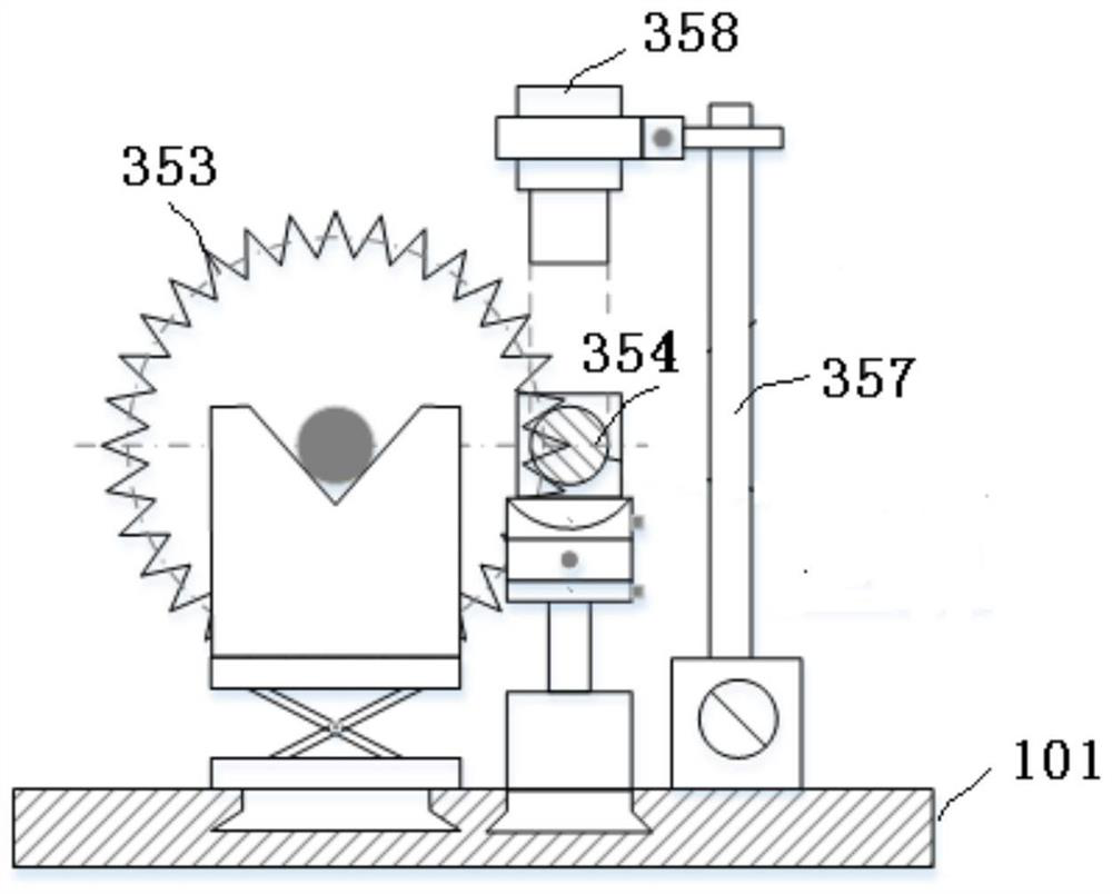 Visual precision detection device for measuring special-shaped workpiece