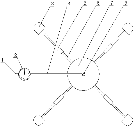 Round hole inner diameter measuring instrument