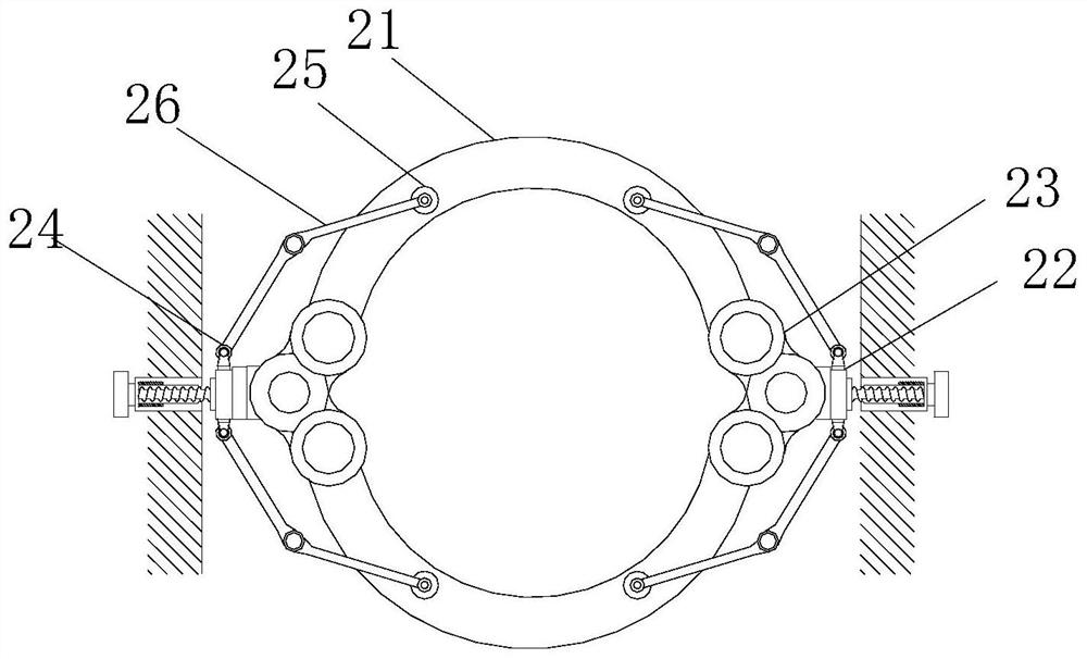 A high stability stainless steel corrugated hose wall outlet device for gas transmission