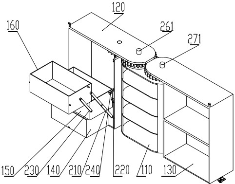 Nursing trolley device and operation method