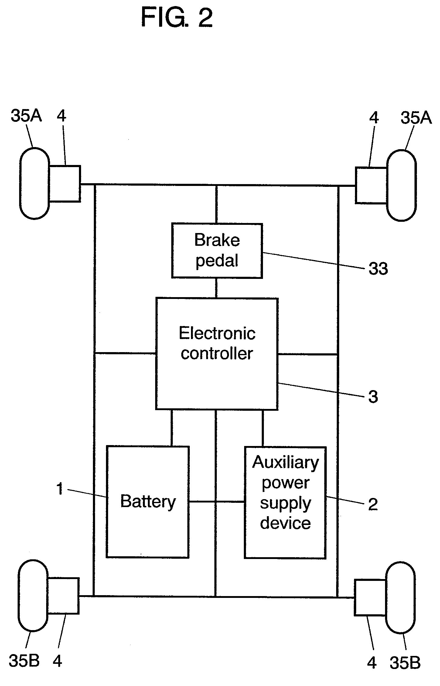 Auxiliary power supply device for vehicle, power supply device for vehicle, having the auxiliary power supply device, and automobile