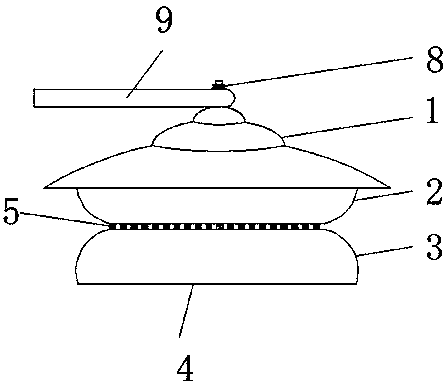 LED street lamp device with quick cooling function