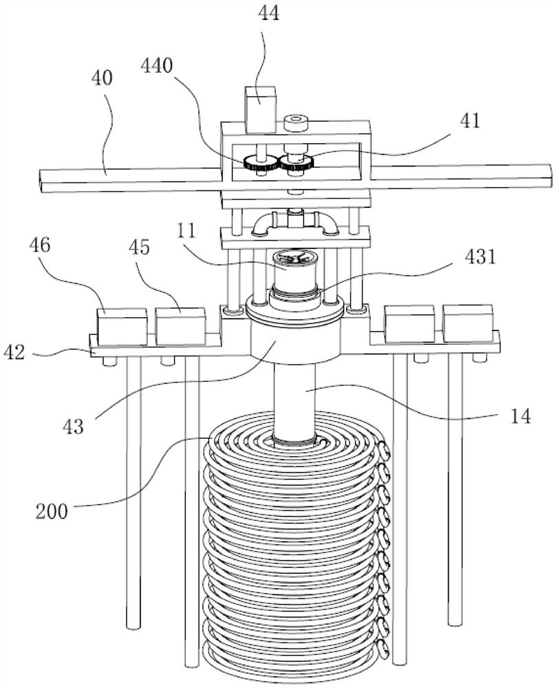 A fixed cylinder water cooling device