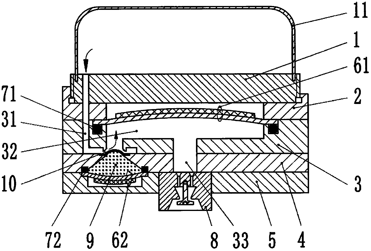 Micro piezoelectric sprayer for suspension liquid