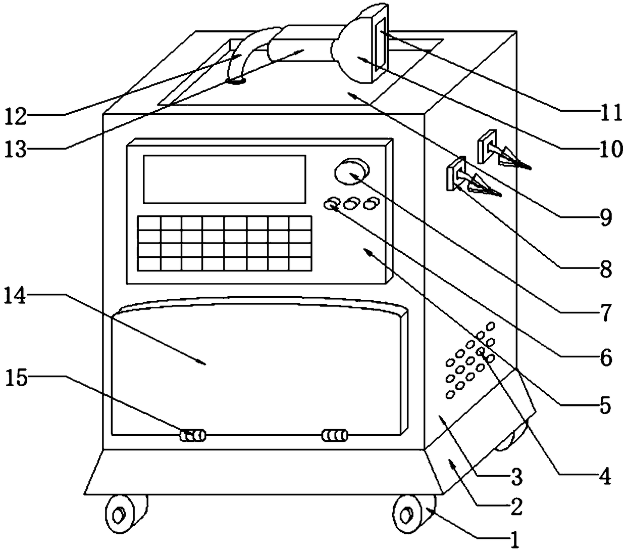 High wire-traveling speed wire cutting machine tool fault overhaul device