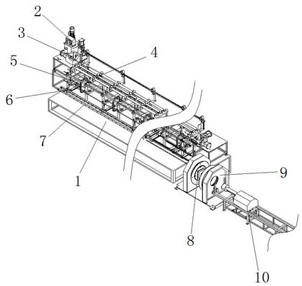 Integrated steel reinforcement framework machining machine