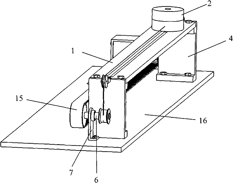 Dynamic property testing platform for movable mass simply-supported beam