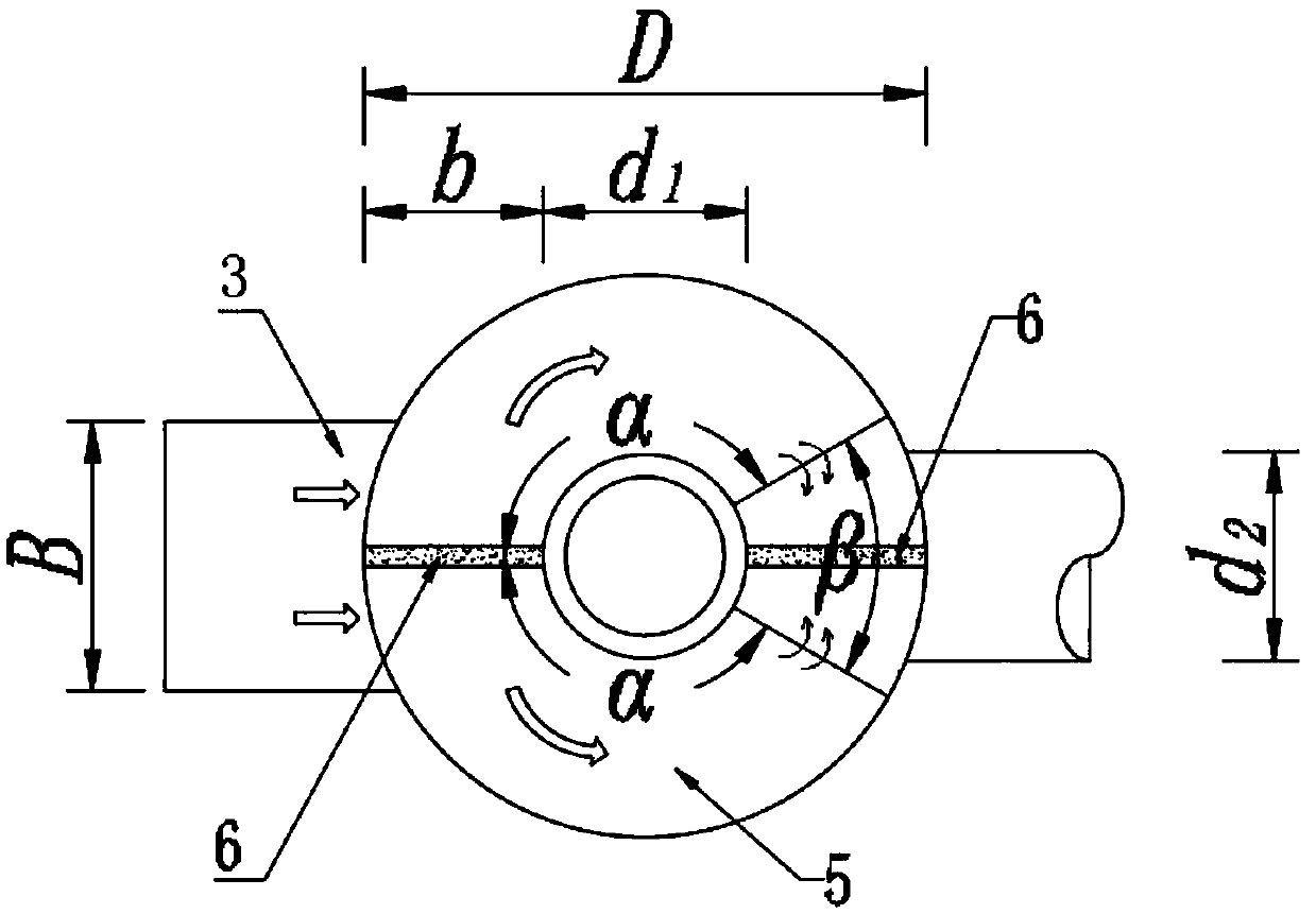 Two-way convection graded drop energy dissipation shaft