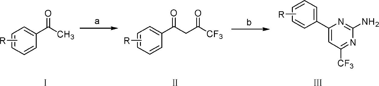 Trifluoromethyl-containing pyrimidinamine compound, preparation method thereof, and application of trifluoromethyl-containing pyrimidinamine compound used as bacteriacide