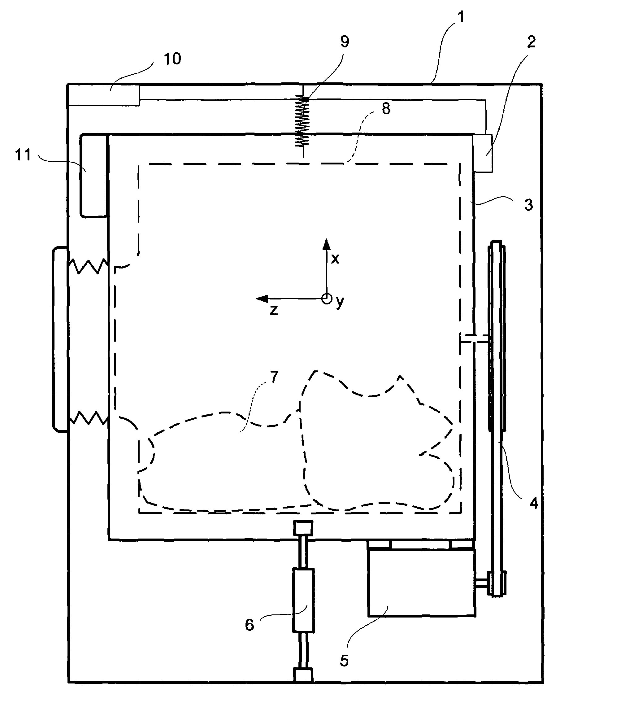 Method for the control of a spinning cycle of a washing machine and a washing machine suitable for performing said method