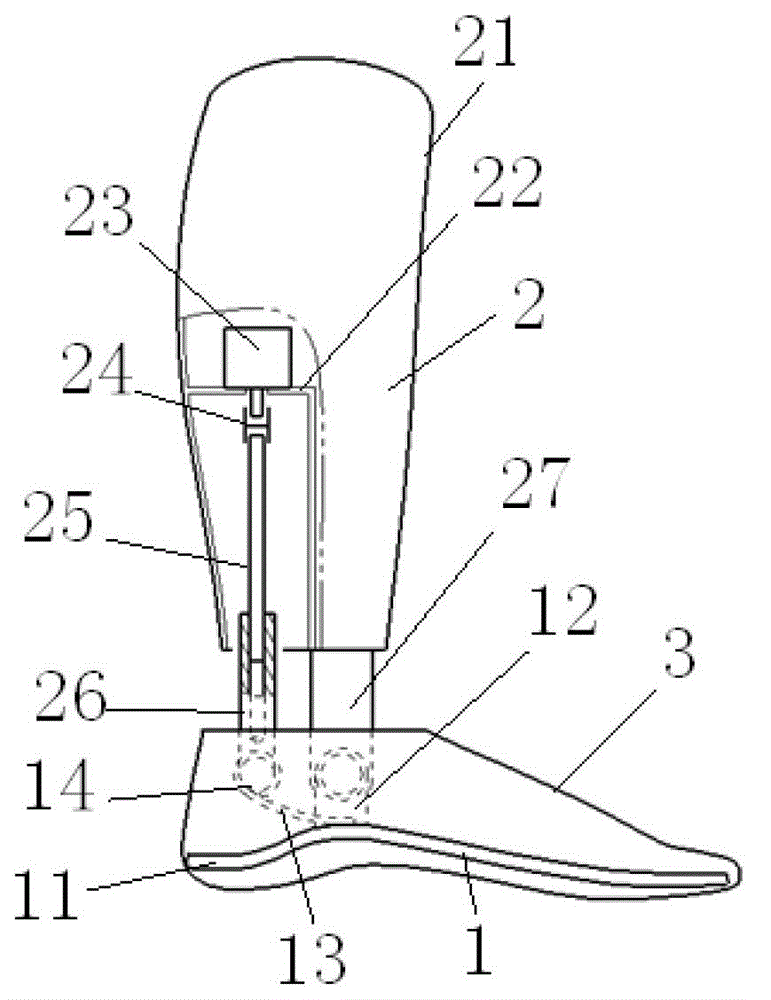 Powered below-knee prosthesis