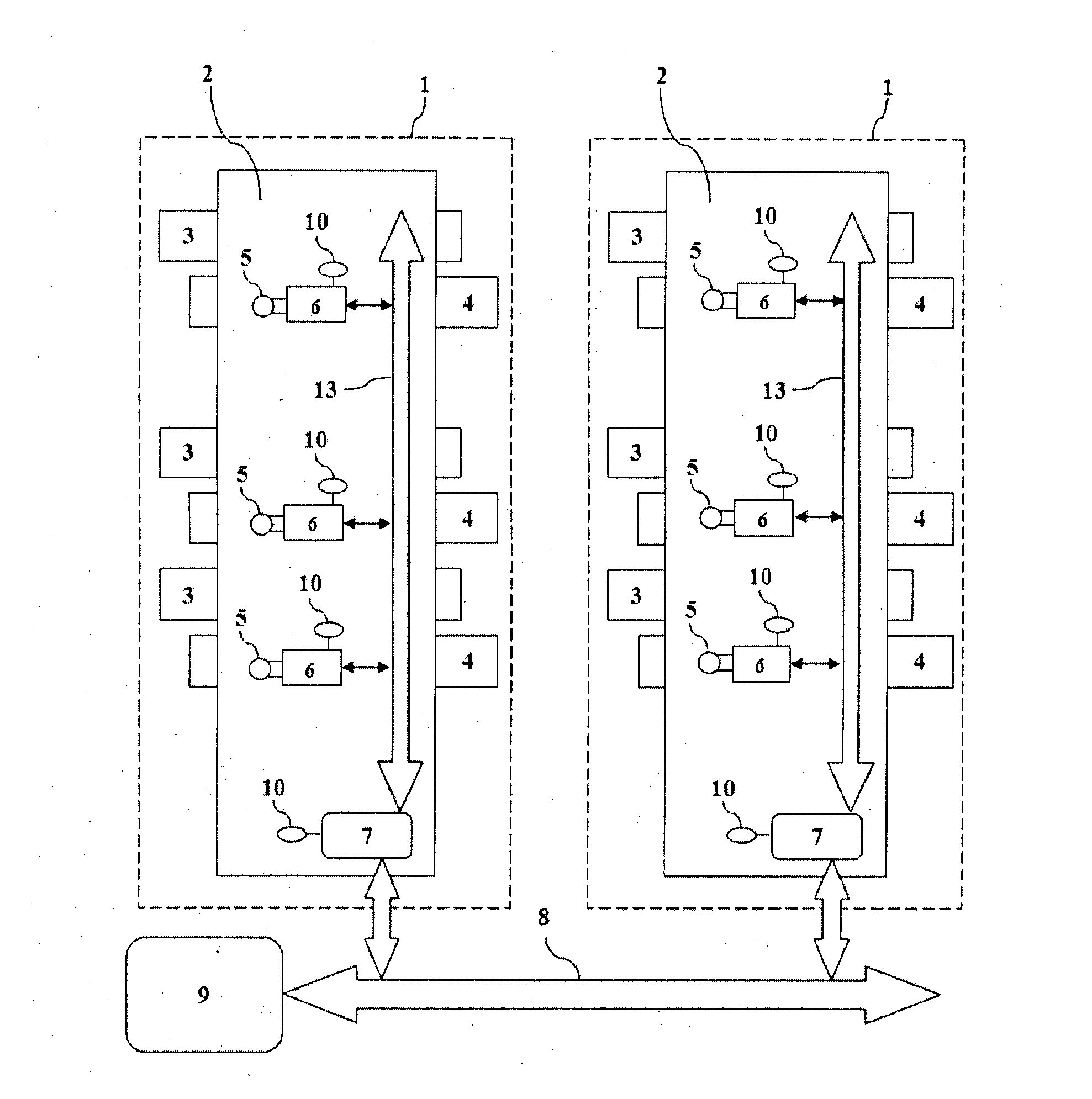 Electric current sensing and management system for electrolytic plants