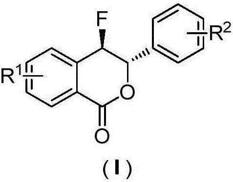 Preparation method of fluoro-3,4-dihydroisocoumarin derivative