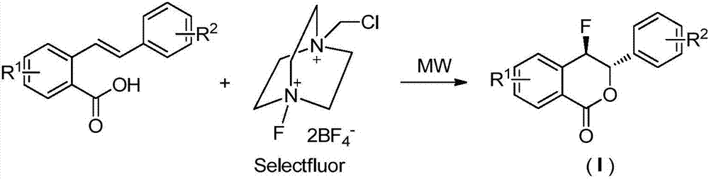 Preparation method of fluoro-3,4-dihydroisocoumarin derivative