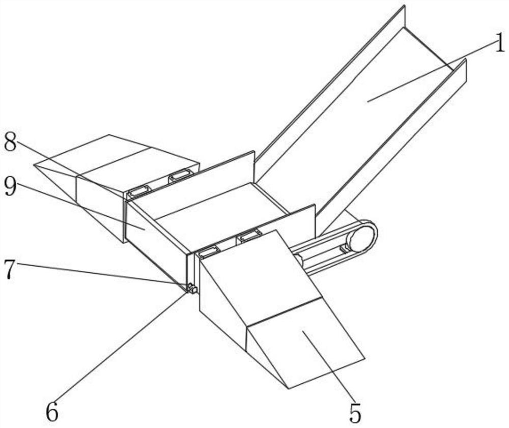 A mobile surface feeder with plate chain structure