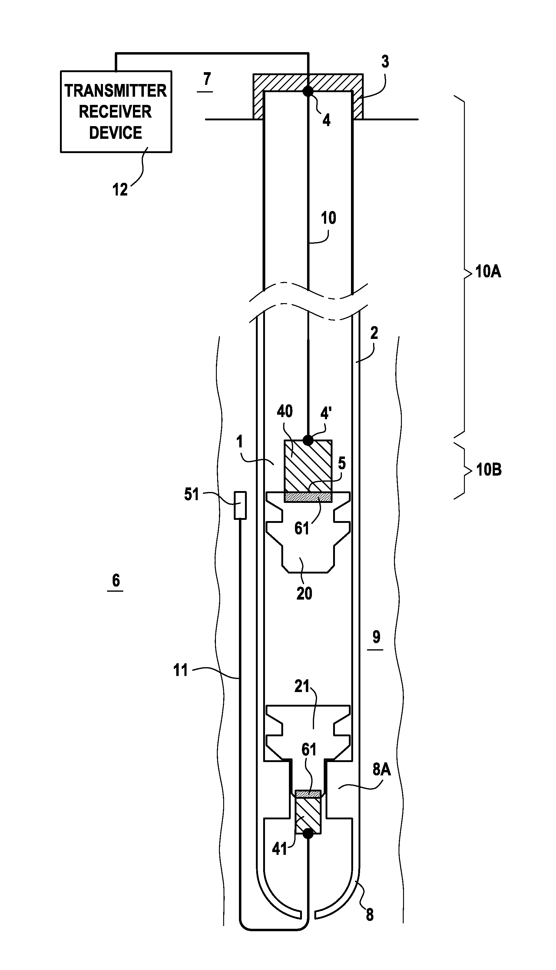 Method and Apparatus for Measuring a Parameter within the Well with a Plug