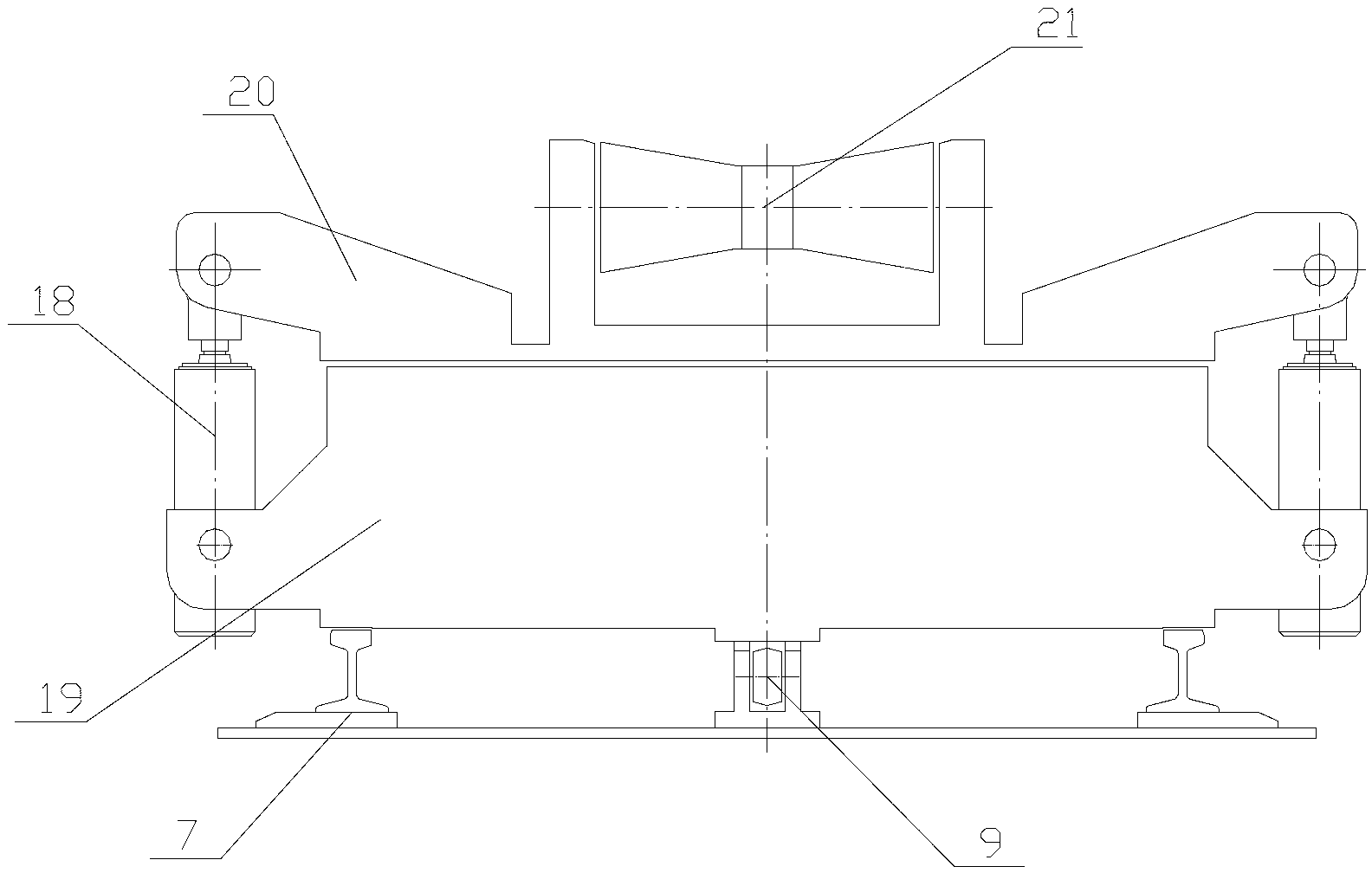 Large-pipe-diameter shell section pair group extension device