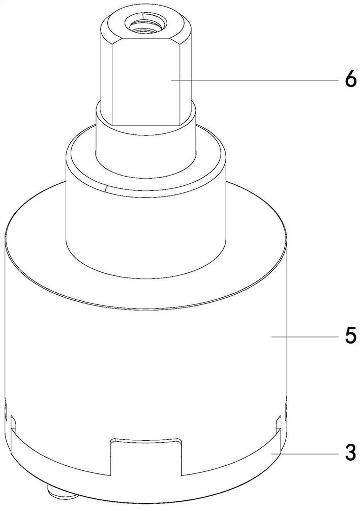 Scald-proof temperature-adjustable flow-adjustable multifunctional shunt valve element