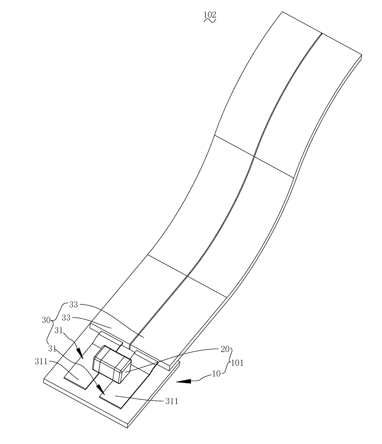 Temperature measuring assembly and electrical device