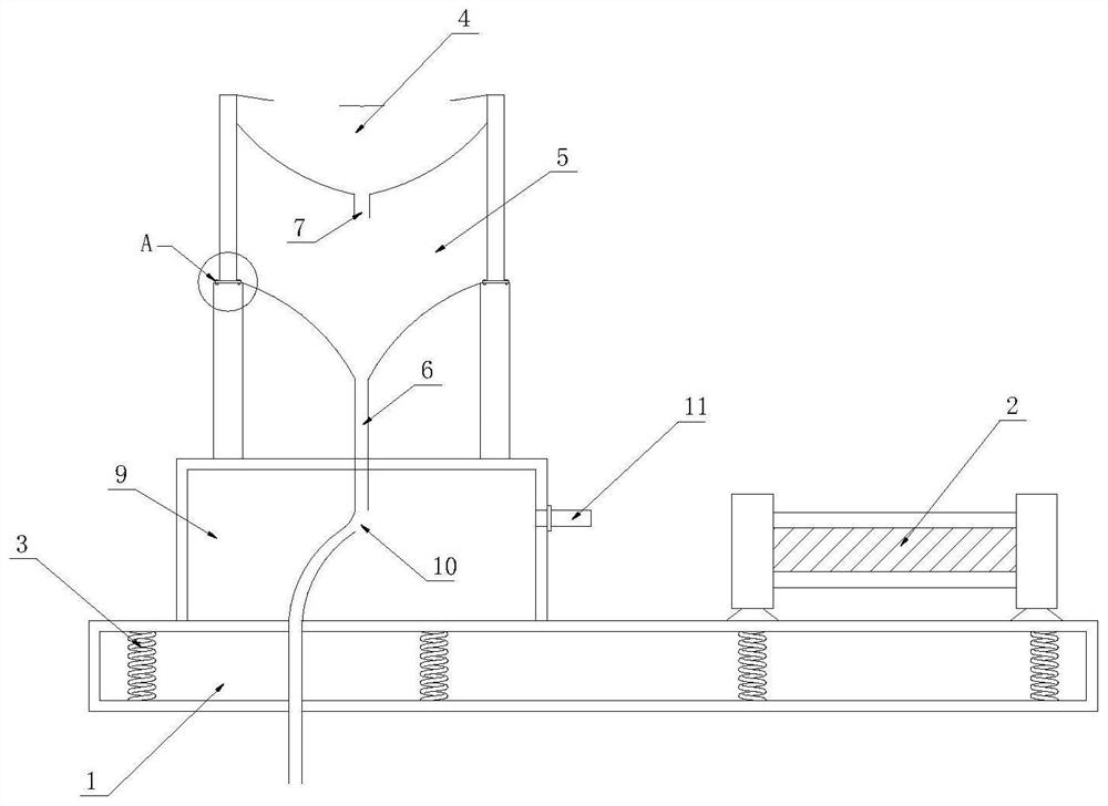 Airflow portable type powdery material conveying device and method