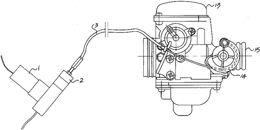 Transmission gear of motor throttle and intelligent control method of transmission gear