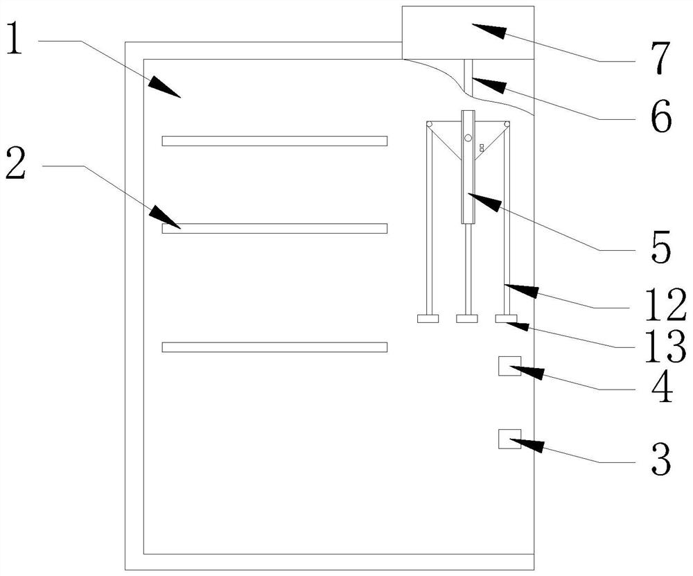 Refrigerator with electric lifting shelf device