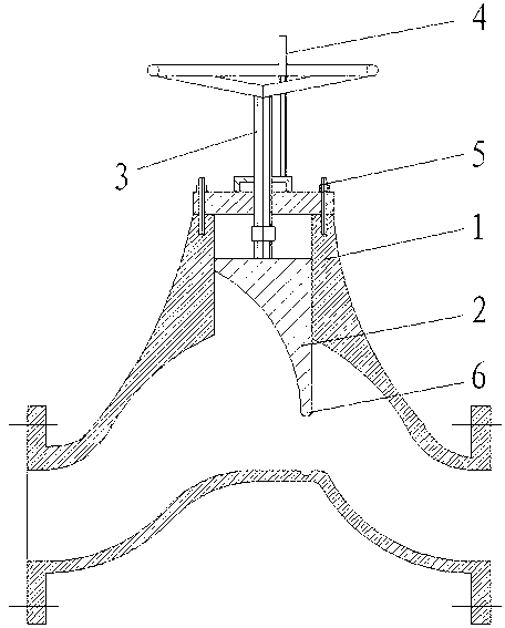 Low-resistance valve capable of precisely controlling flow rate