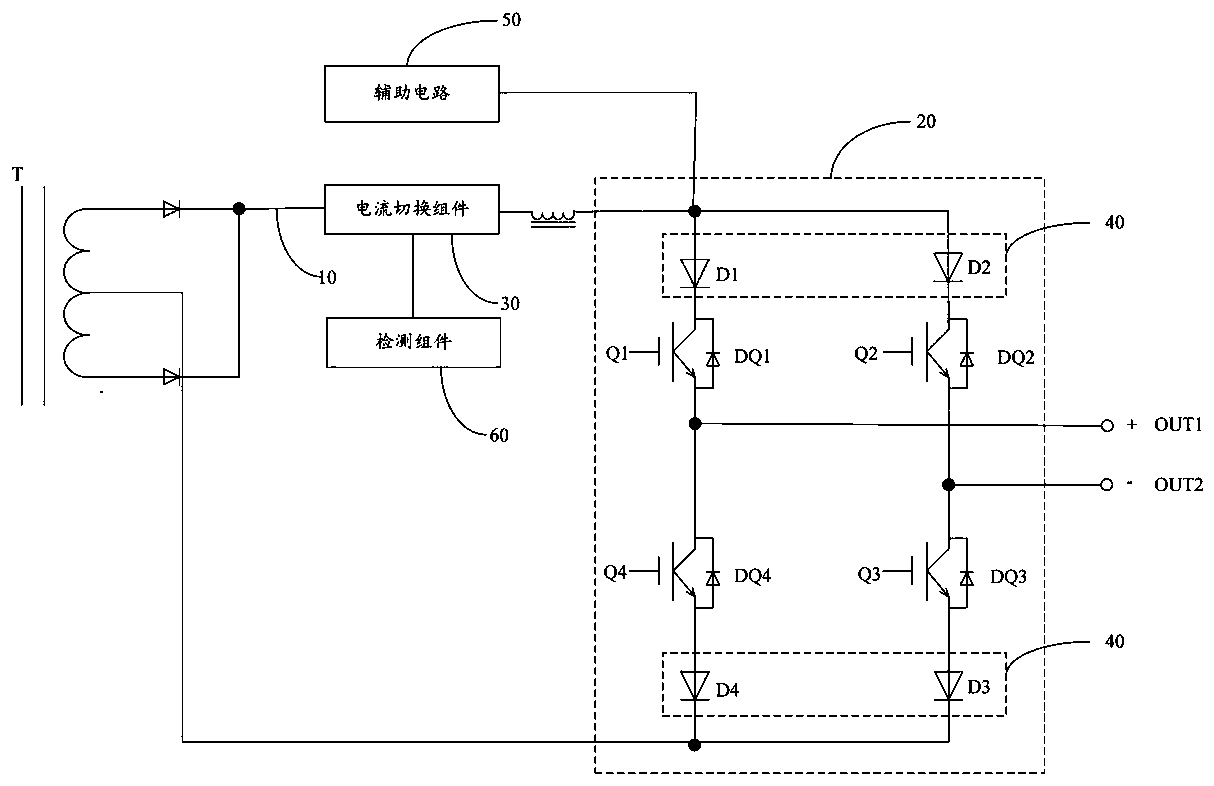 Welding control circuit and AC welding power supply