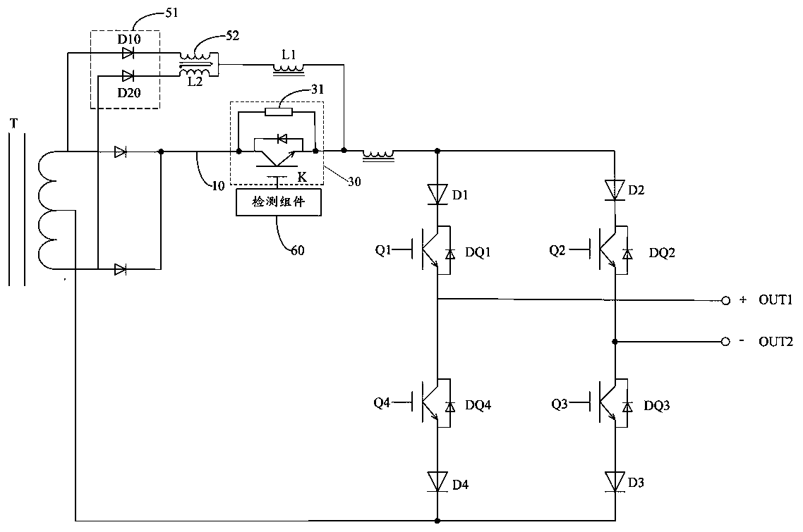 Welding control circuit and AC welding power supply