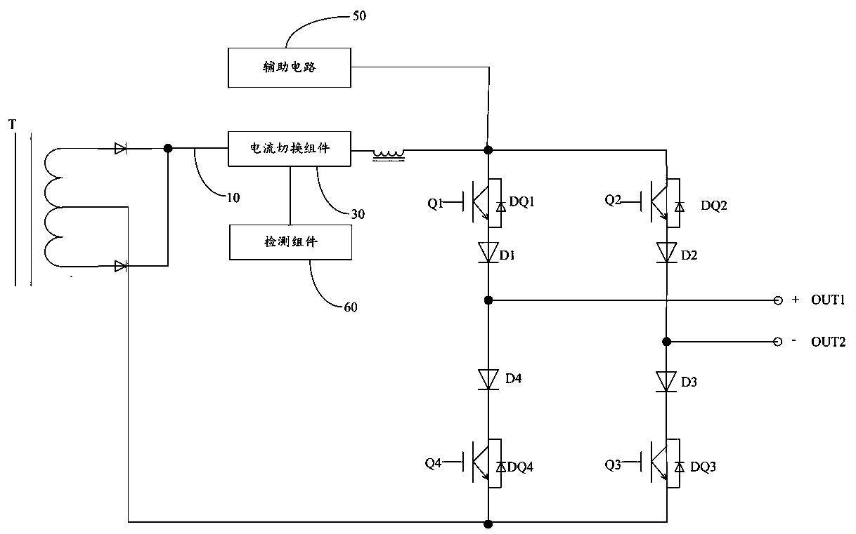 Welding control circuit and AC welding power supply