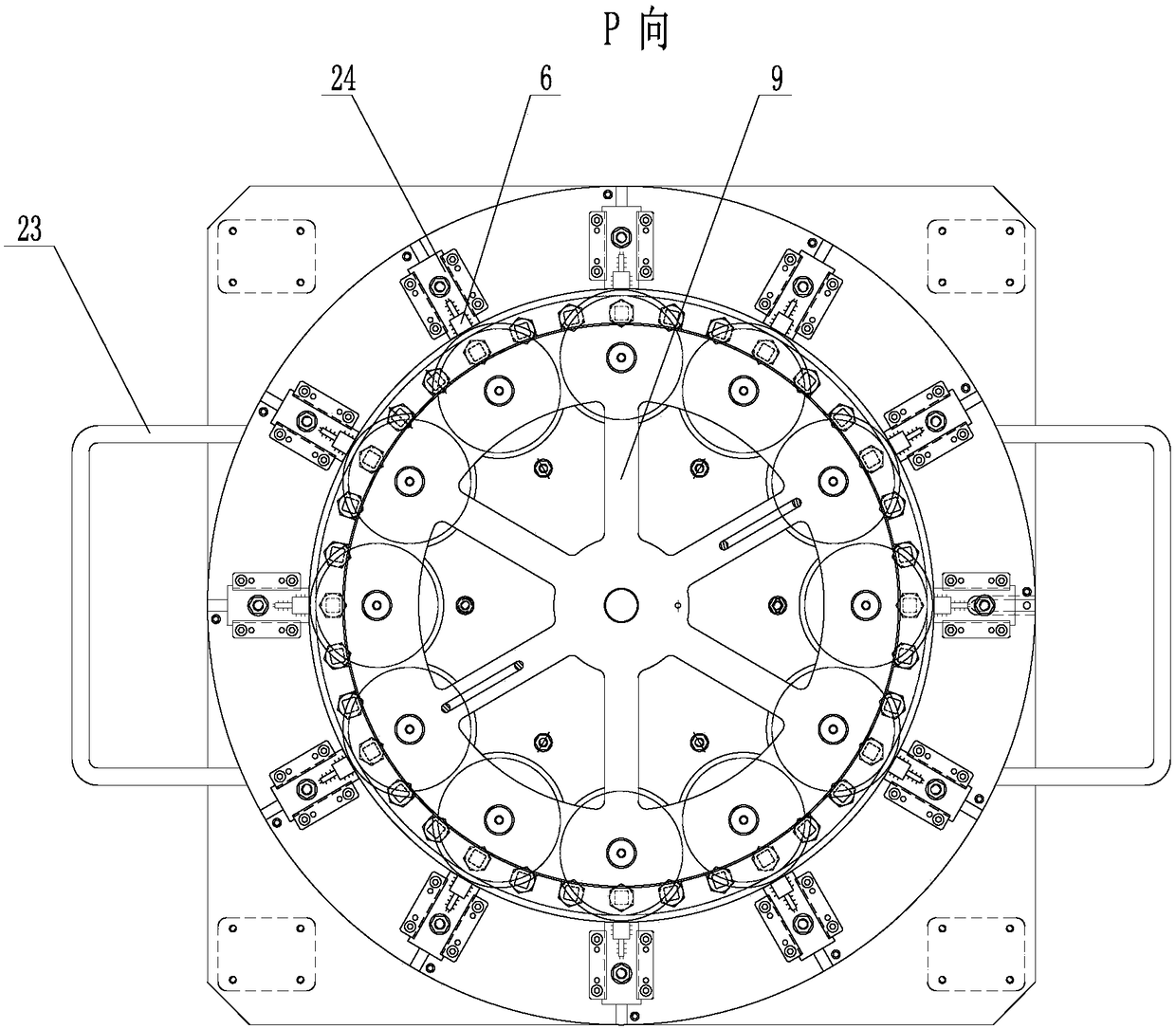 The device used for the pre-assembly of the aero-engine combustor flame tube