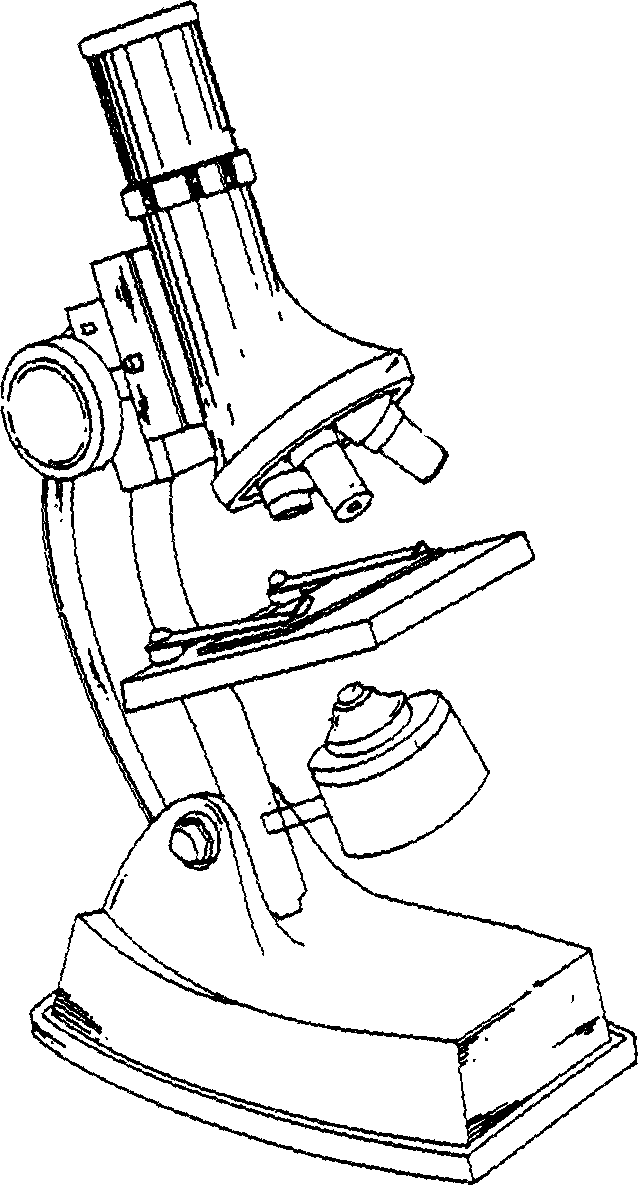 Method for lightening objective lens of microscope
