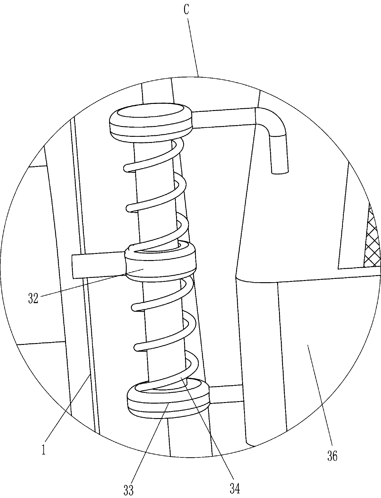 Device for quickly removing peel and seeds of towel gourds