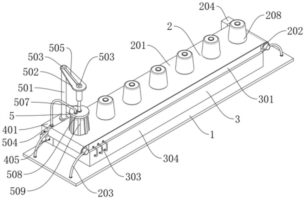 Cotton yarn dyeing device