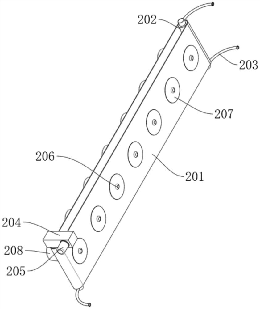 Cotton yarn dyeing device