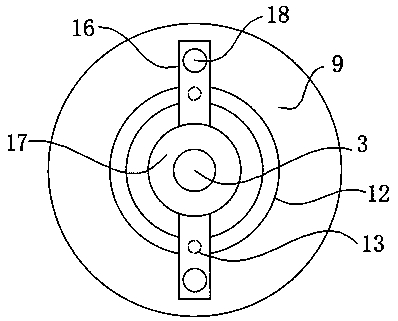 Turnover plate limiting device for airport container trailer