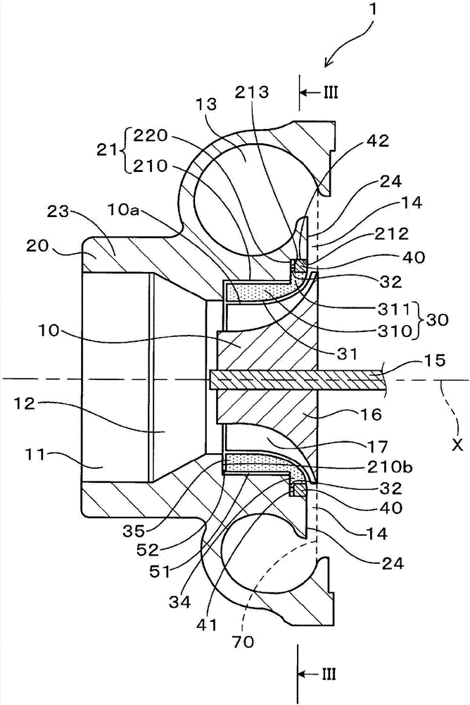 Compressor housing for supercharger and manufacturing method thereof