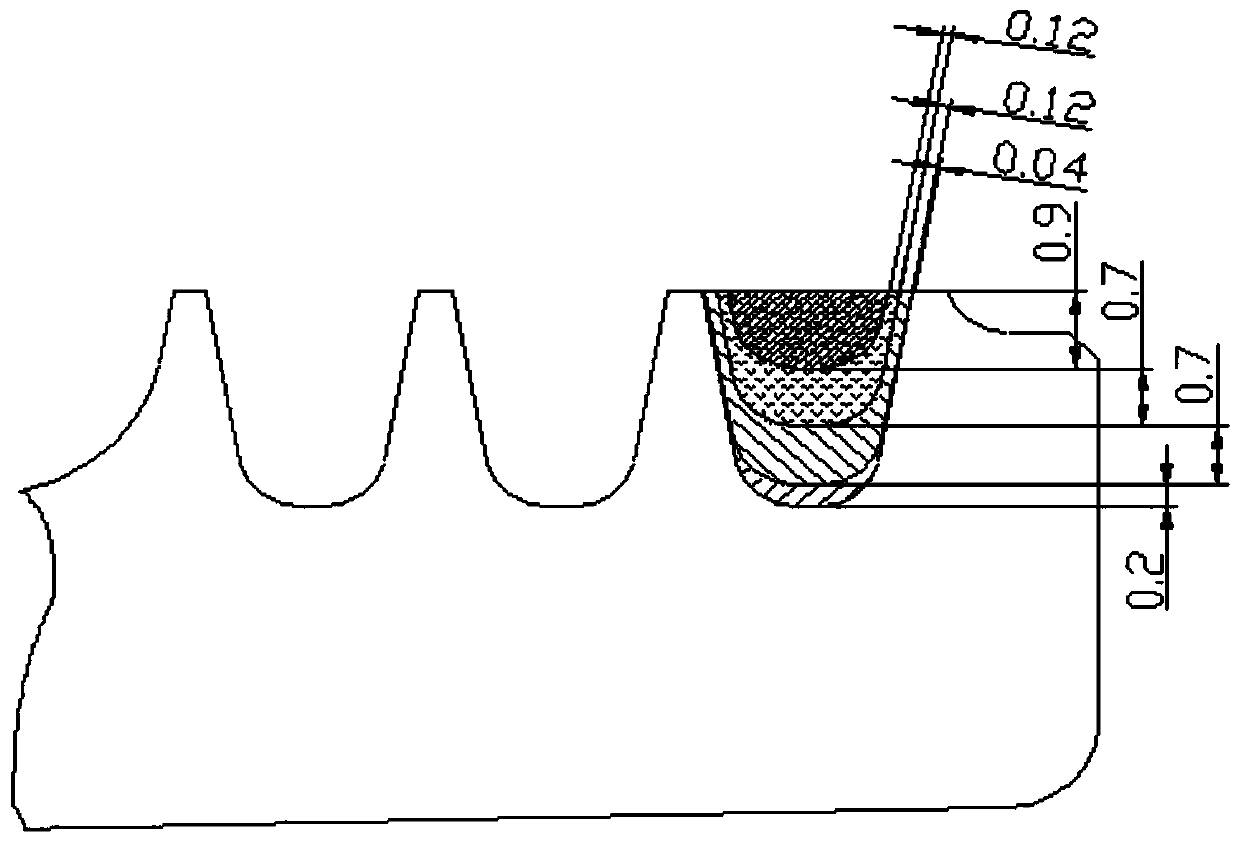 A processing method for improving the surface integrity of sealing grate teeth of rotating parts