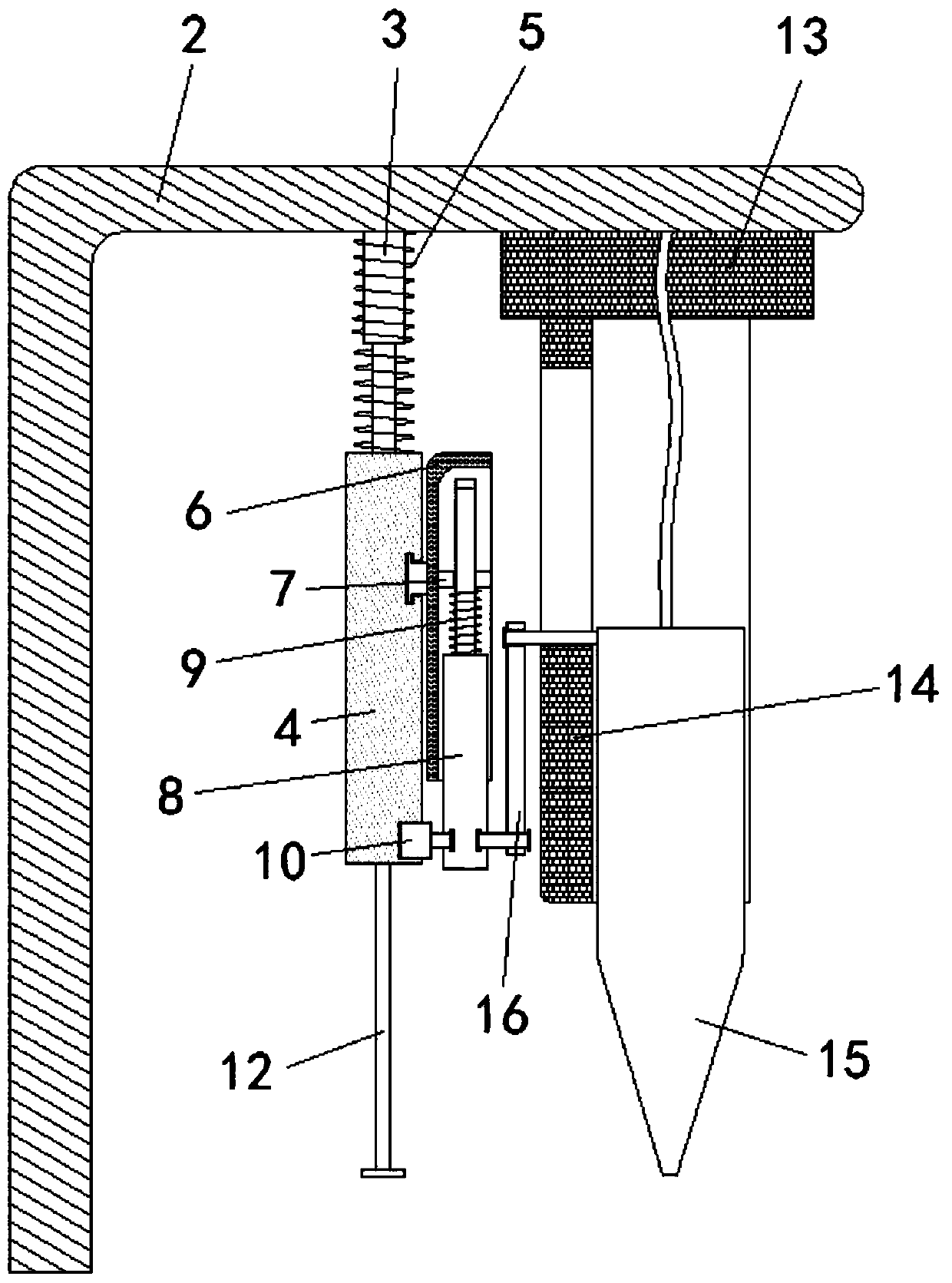 IC chip mounting device capable of avoiding overflow