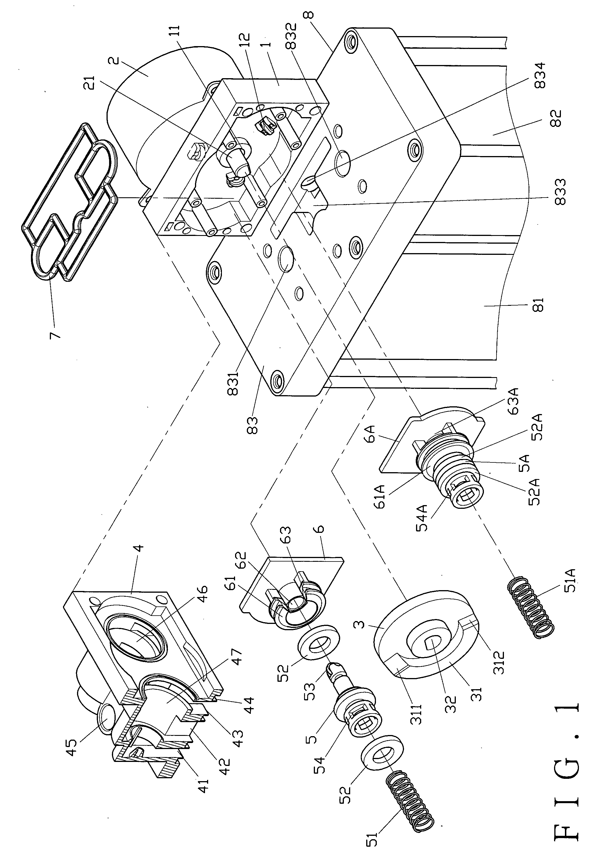 Control valve structure for an oxygen machine