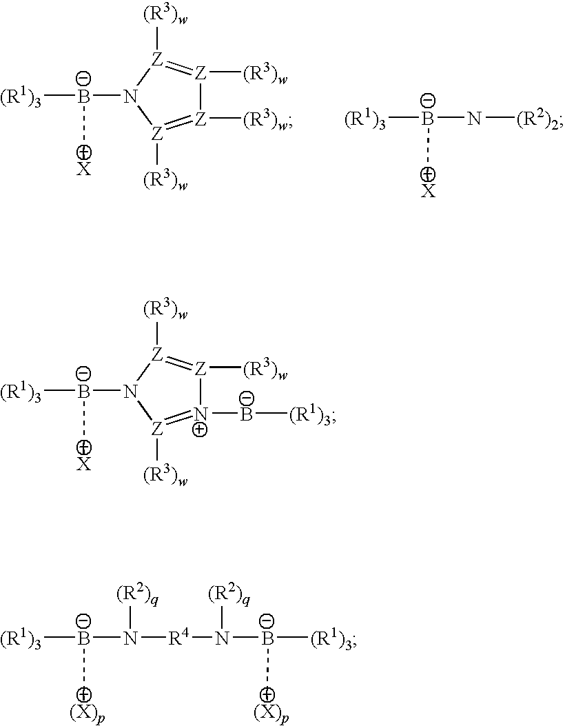 Amido-organoborate initiator systems