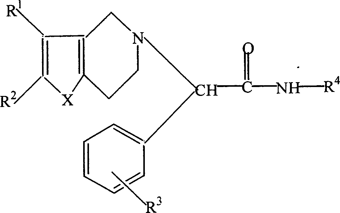 Thiophenopyridine substituted acetyl hyarazine derivative