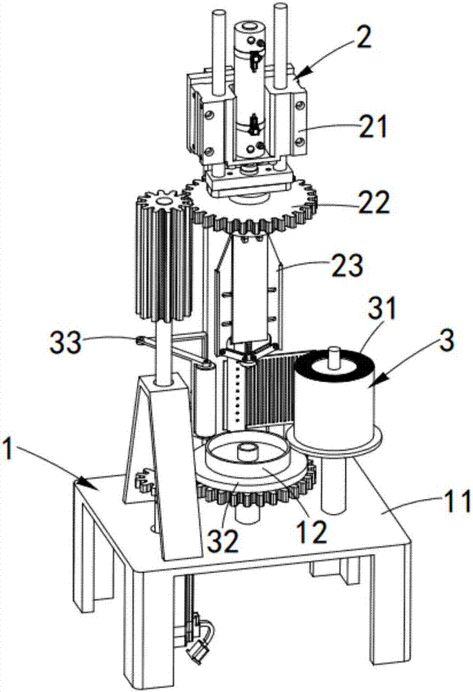 Dead head grinding and labeling device