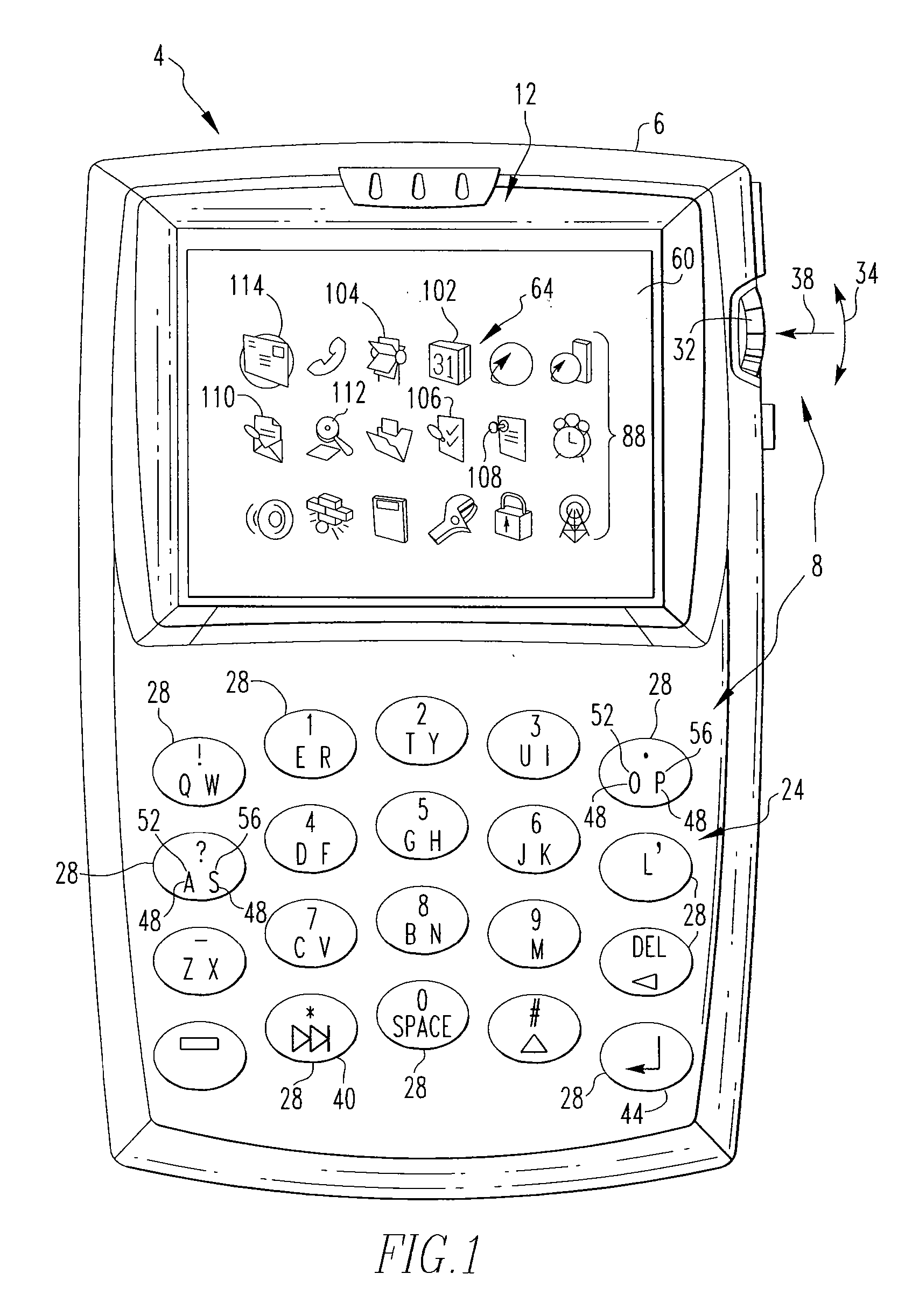 Handheld electronic device having reduced keyboard and multiple password access, and associated methods