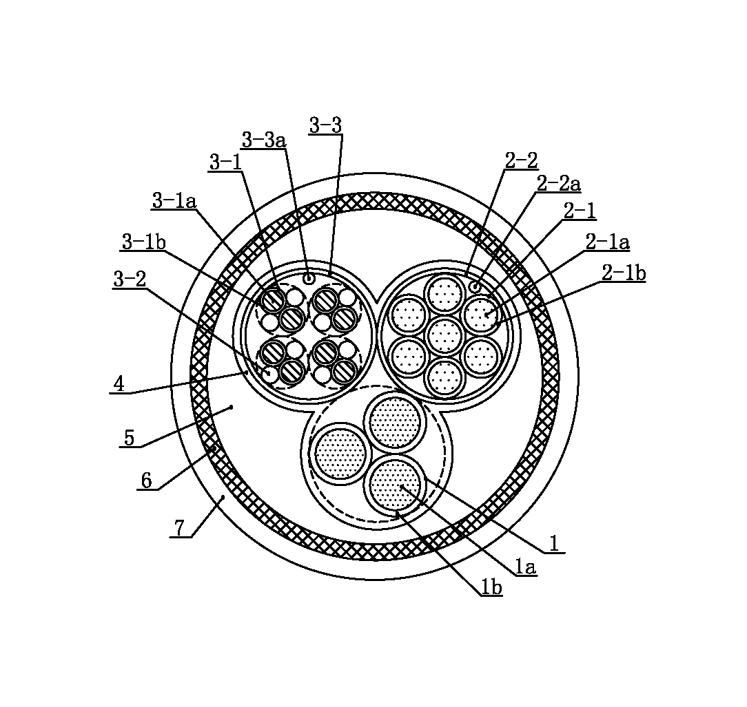 Composite cable for flame-retardant fireproof boat and manufacturing method thereof